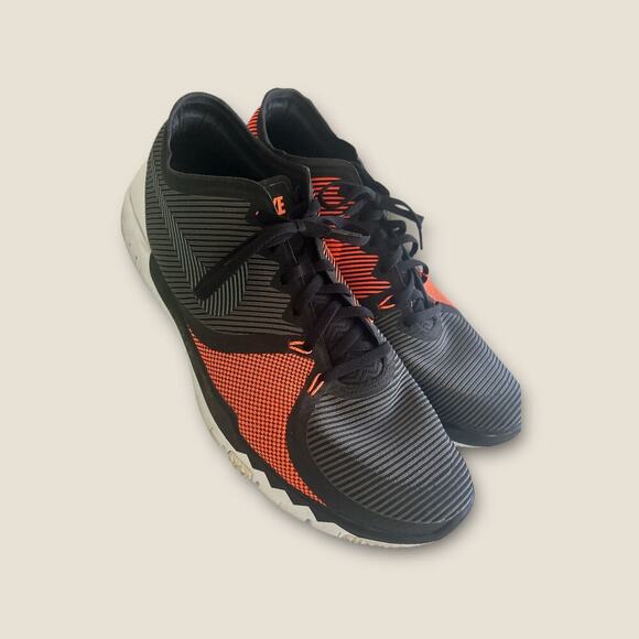 Nike Free Trainer 3.0 2015 Mens Lace Up Orange Black Shoes US Size 13 - Picture 2 of 7